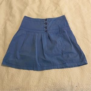 Hei Hei Anthropologie size Medium Preppy Blue Mini Skirt